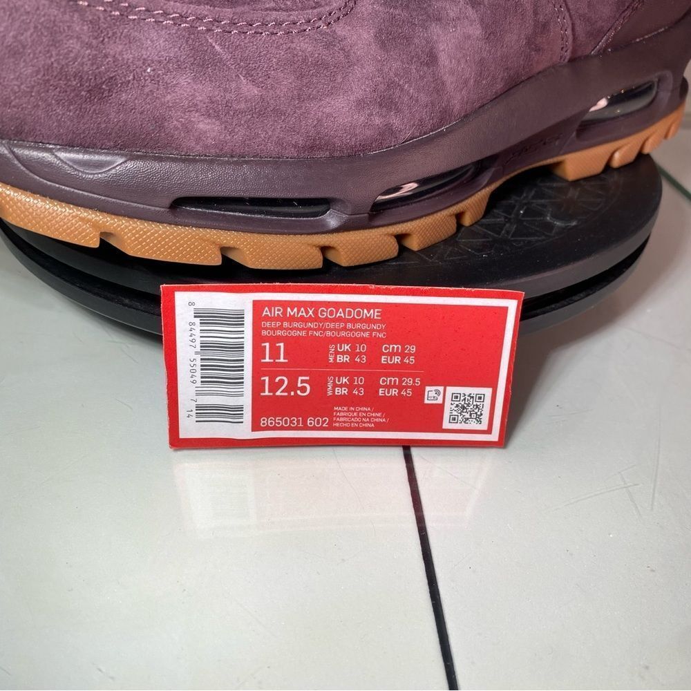 🆕 Nike Air Max Goadome 'Deep Burgundy Gum' - Picture 12 of 12